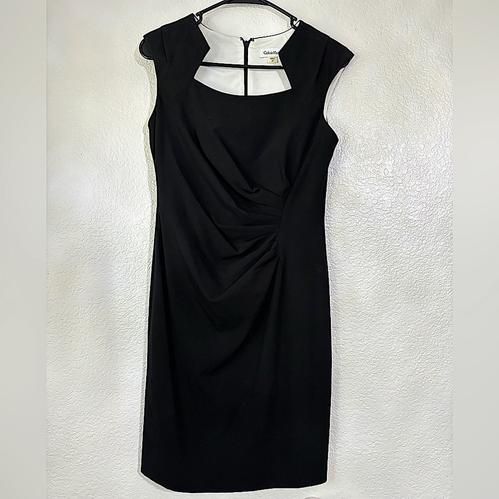 Calvin Klein black dress size 6P - Picture 3 of 5